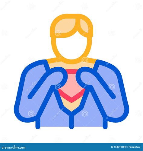 Removing Mask From Hero Icon Vector Outline Illustration Stock Vector