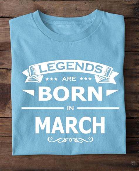 Custom March Birthday T Personalized Birthday T Shirt For Etsy