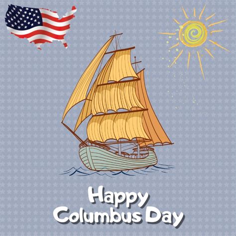 Happy Columbus Day Template Postermywall