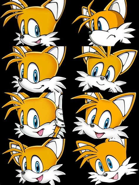 Tails Face Collection 2d 2 By Tailsmodernstyle On Deviantart