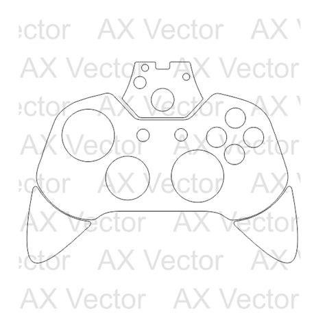 Xbox One X Console Controller Vinyl Vector Cut File On Behance Vector