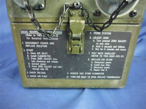 Military Antiques And Museum Sale Umg 0037 Mam Detector Unit Chemical Agent Automatic Alarm