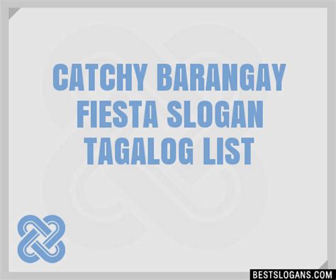 Catchy Barangay Fiesta Tagalog Slogans Generator Phrases My Xxx Hot Girl