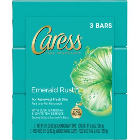 Caress Emerald Rush Fresh Beauty Bar Lush Gardenia And White Tea