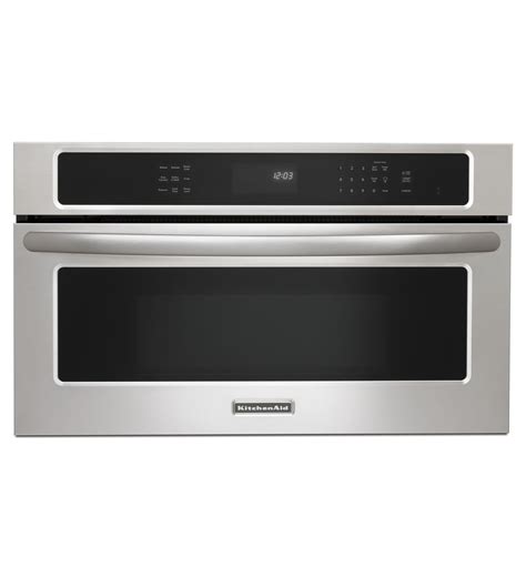 Microwaves that are small don't have to be limited in style, and this microwave has a sleek, retro design. KitchenAid® 27'' 900-Watt Convection Built-In Microwave ...