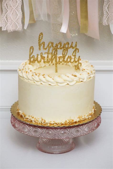 Golden Birthday Cake Ideas