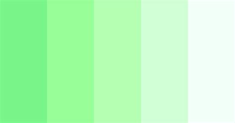 Mint Gradient Color Scheme Green