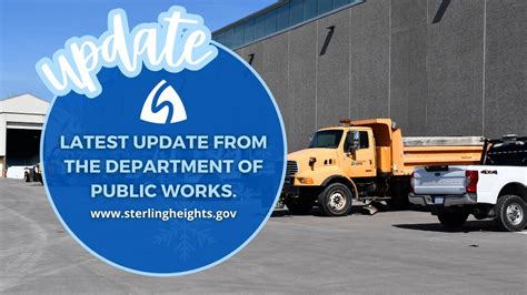 Update From Dpw As Of 113 At City Of Sterling Heights