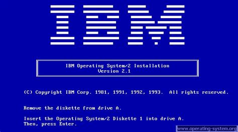 Operating System Screenshot Ibm Os2 21 01