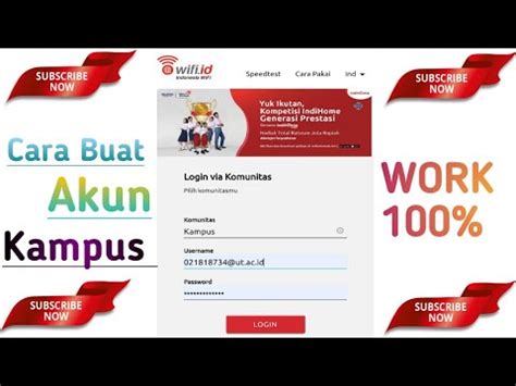 1 akun wifi.id hanya bisa digunakan untuk 1 device/perangkat saja. Terbaru!! || Cara Membuat Akun Wifi.Id Kampus 2020 - YouTube