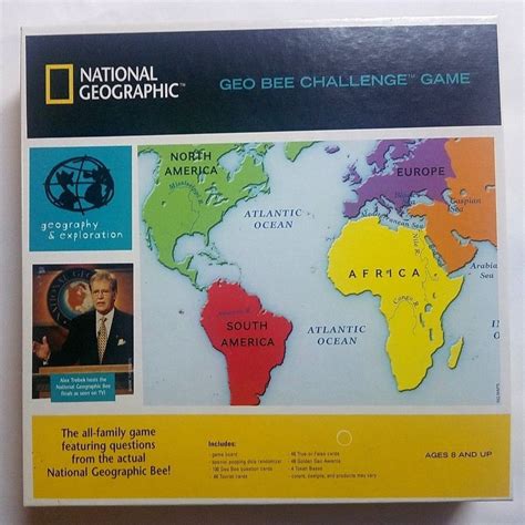 National Geographic Geo Bee Challenge Board Game Educational Trivia