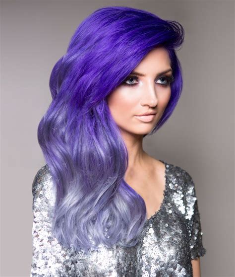 Image Of How To Purple And Silver Urban Ombre Hair Color