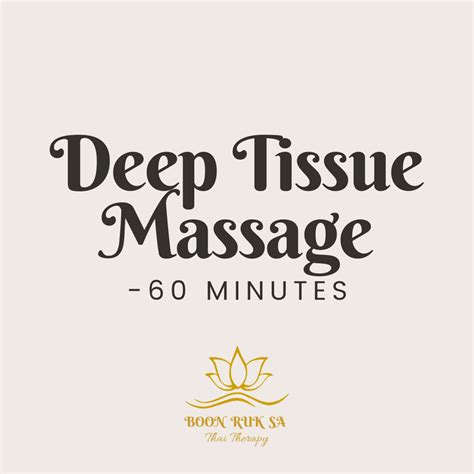 60 Min Deep Tissue Massage With Hot Oil And Optional Wat Pho Tiger Balm Boon Ruk Sa Thai Therapy