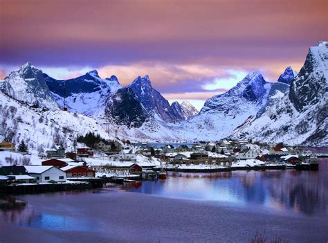 Artistic View Of Moskenes Lofoten Islands Norway Stock Photo Image