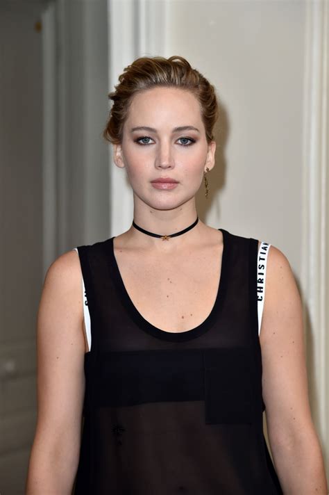 Jennifer Lawrence Christian Dior Show At Paris Fashion