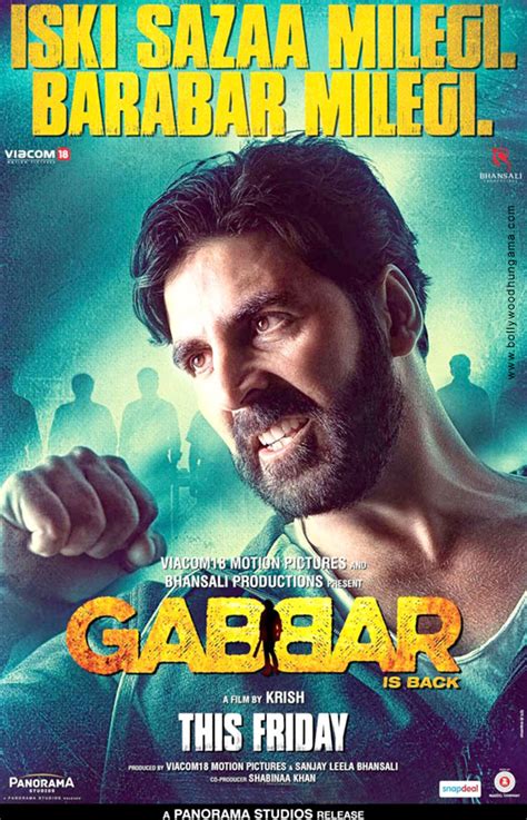 Gabbar Is Back First Look Bollywood Hungama