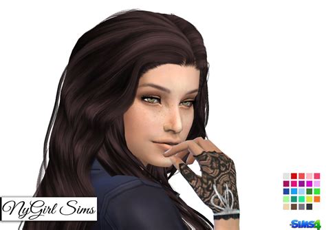 Nygirl Sims 4 Ruffle And Bow Lace Fingerless Gloves