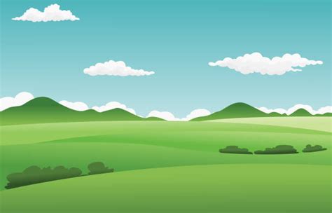 Green Grass Land Illustrations Royalty Free Vector Graphics And Clip Art