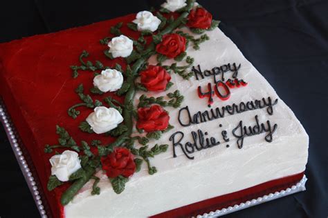 40th Anniversary Cake — Anniversary 40th Anniversary Cakes