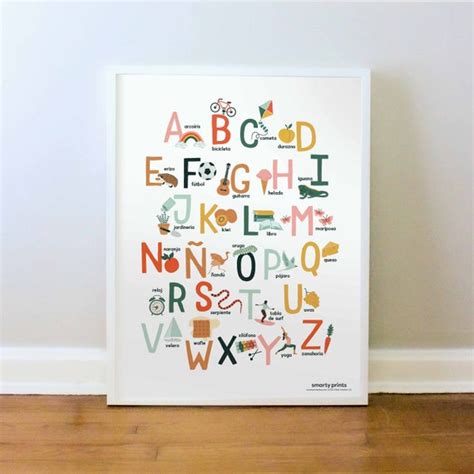 18 X 24 Laminated Español Alfabeto Abc Alphabet Spanish Poster Chart