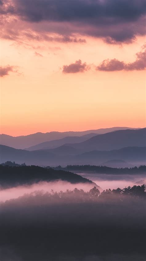 2160x3840 Landscape Mountains Clouds Sky Trees Sunrise 5k Sony Xperia X