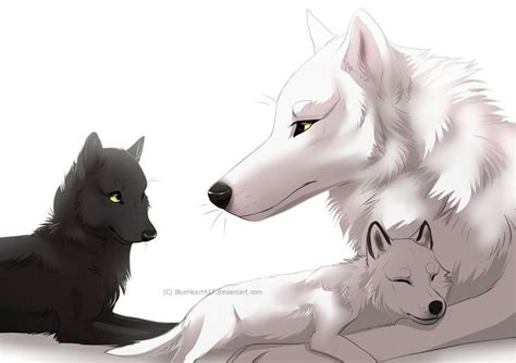Gentle Mother Anime Wolf Drawing Anime Wolf Wolf Spirit Animal