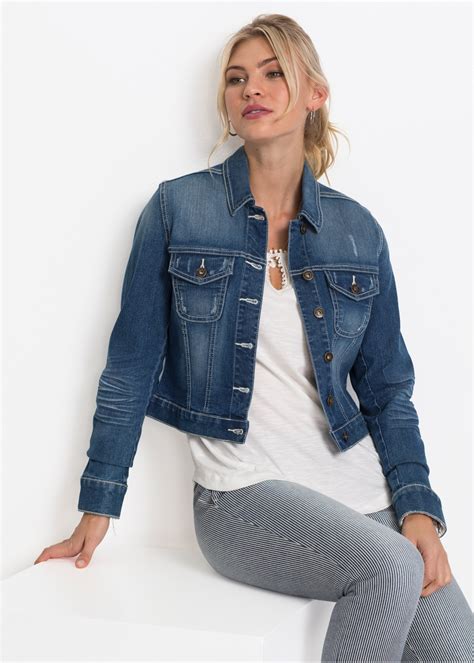 Veste En Jean à Empiècement Dentelle Bleu Stone Rainbow Commande