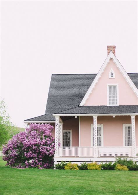 Pastel Delight Pink House Exterior Exterior House Colors House