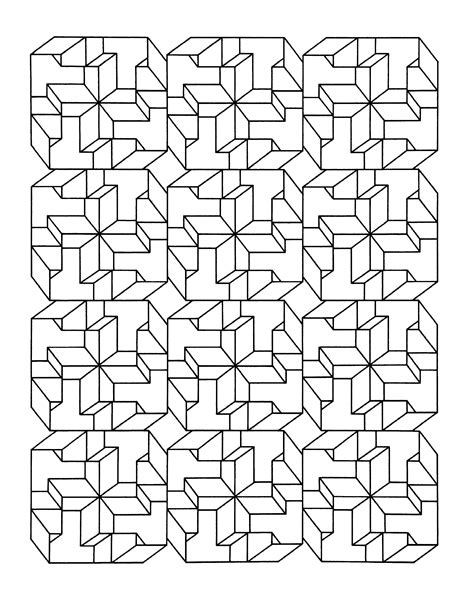 Op art coloring pages for kids online. Op art jean larcher 8 - Optical Illusions (Op Art) Adult ...