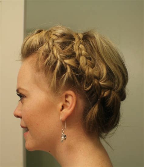 You can start to braid from one side, going over the top of your head and then. Crown Braid | MISSY SUE