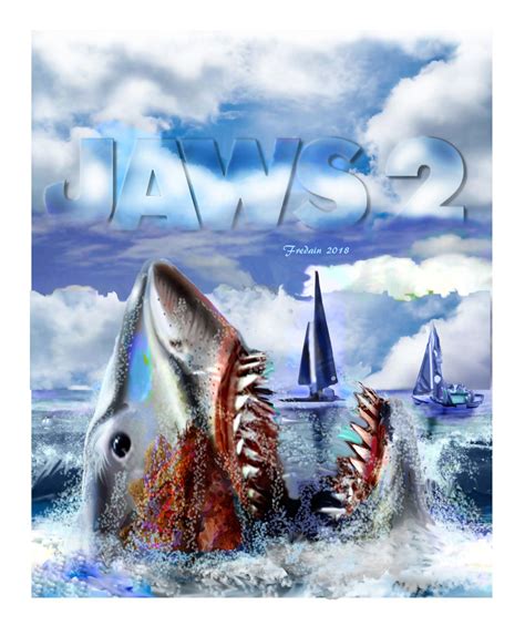 Jaws Art Poster Artist Federico Alain Horror Movie Art Horror Movie Posters Shark