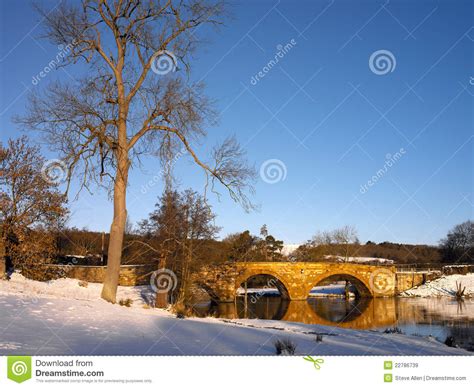 Winter Scenery North Yorkshire England Stock Image