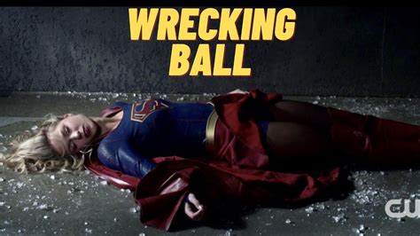 Supergirl Getting Beaten Up Wrecking Ball Youtube