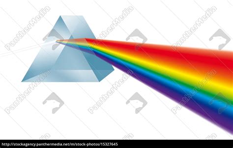 Triangular Prism Breaks Light Into Spectral Colors Royalty Free Image