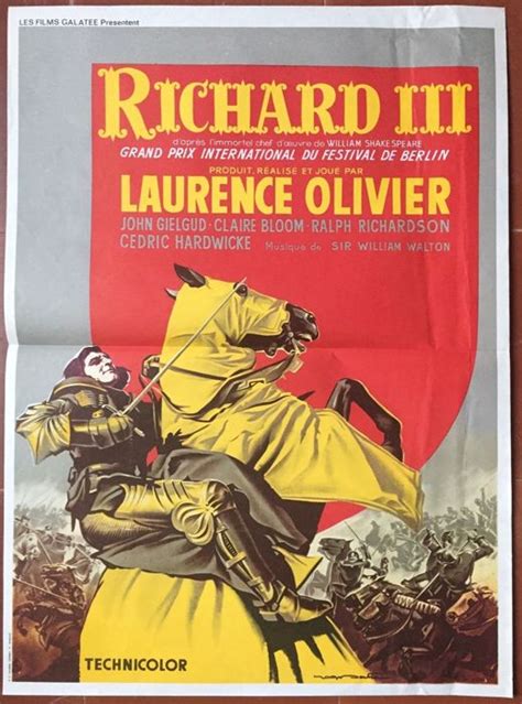 Richard Iii Affiche De Cinéma Française Circa 1970 Catawiki