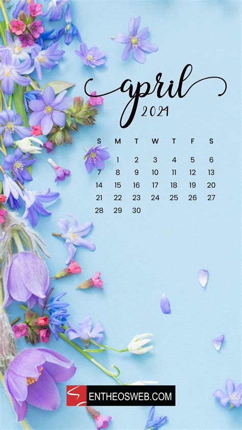 April 2024 Calendar Phone Wallpaper Backgrounds Entheosweb