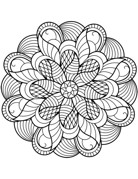 Mandalas coloring pages for kids. Flower Mandala Coloring Pages - Best Coloring Pages For Kids