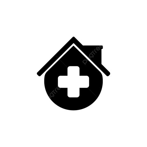 Template Desain Logo Klinik Rumah Medis Vektor Rumah Ikon Rumah