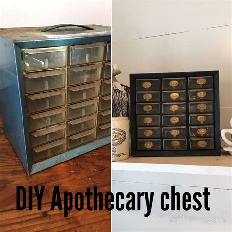 I made this apothecary style cabinet to store screws and nails in my wood shop. Find out how I made a DIY Apothecary chest for under $10 ...