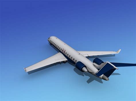 Bombardier Crj700 Airbaltic 3d Model Rigged Cgtrader