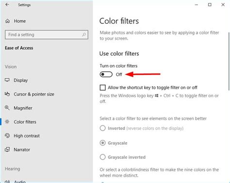 How To Use Color Filters In Windows 10