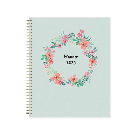 Blue Sky 2023 Tabbed Weekly And Monthly Planner 85 In X 11 In Laurel