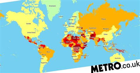 World S Most Dangerous Places Revealed On Interactive Map Metro News Free Hot Nude Porn Pic