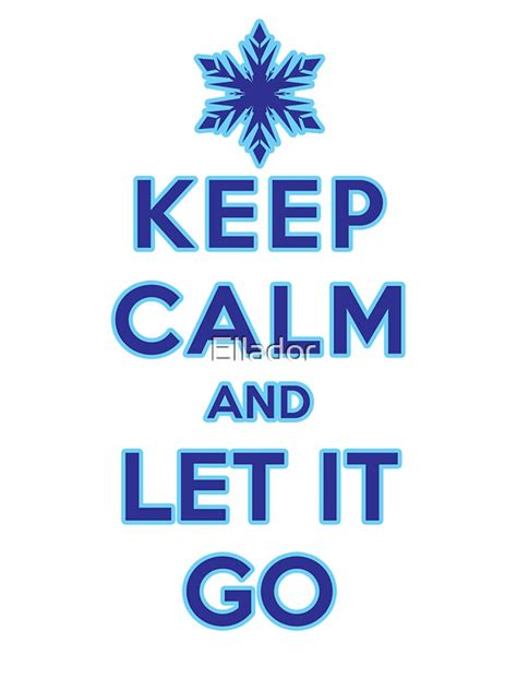 Keep Calm And Let It Go Light Background Stickers By Ellador