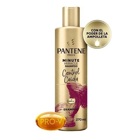 Shampoo Pantene Pro V Minute Miracle Control Caída 270 Ml Walmart
