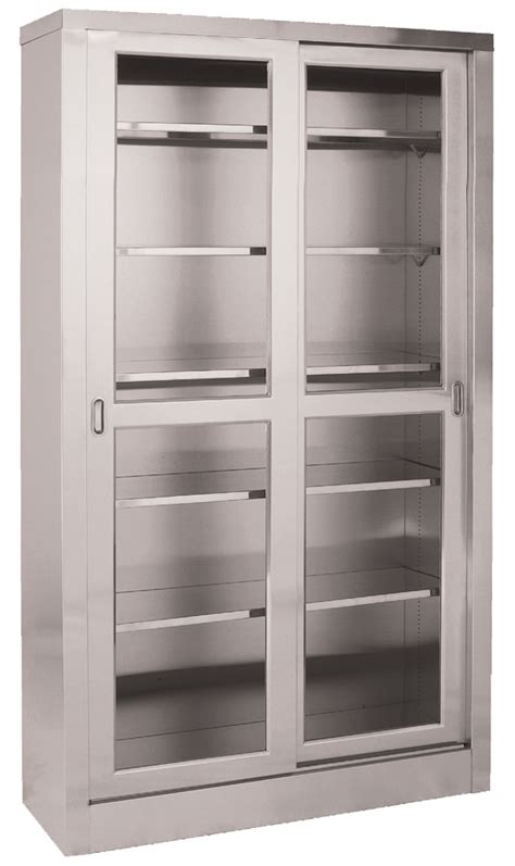 Storage Cabinet With Glass Doors Homesfeed