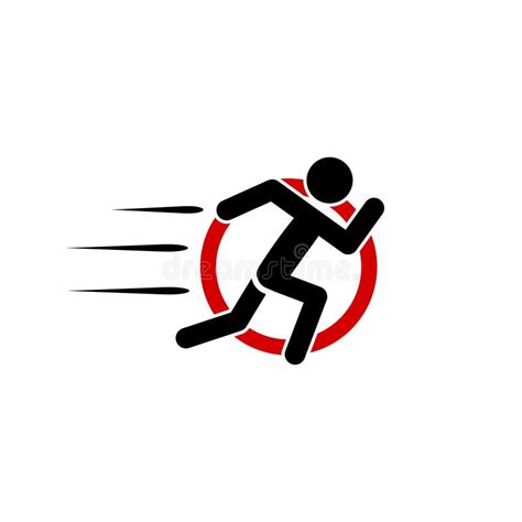 Running Icon People In Motion Icon Stock Vector Illustration Of
