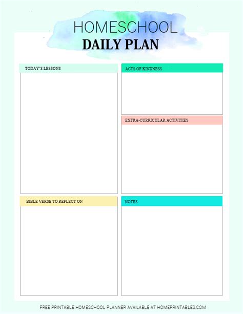 Free Printable Homeschool Planner 20 Pdf Templates