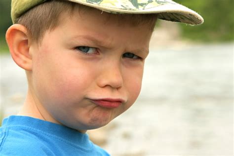 Pouting Child Stock Photo Download Image Now 4 5 Years Anger Blue