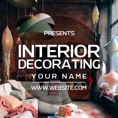 Copy Of Interior Decorating Ad Social Media Template Postermywall